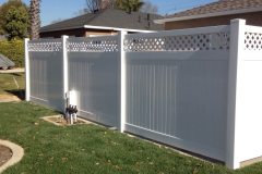 Front yard vinyl fence