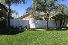 Front yard vinyl fence