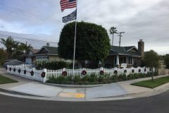 Front yard vinyl fence