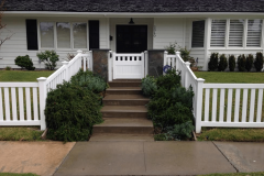 Front yard vinyl fence