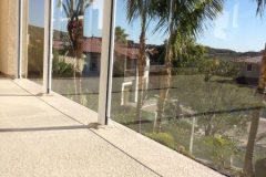 glass railing