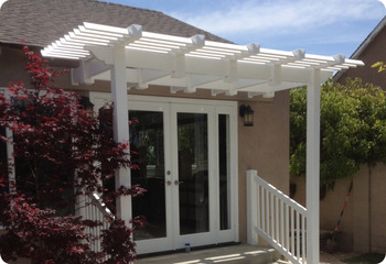 Vinyl Patio Cover over doors