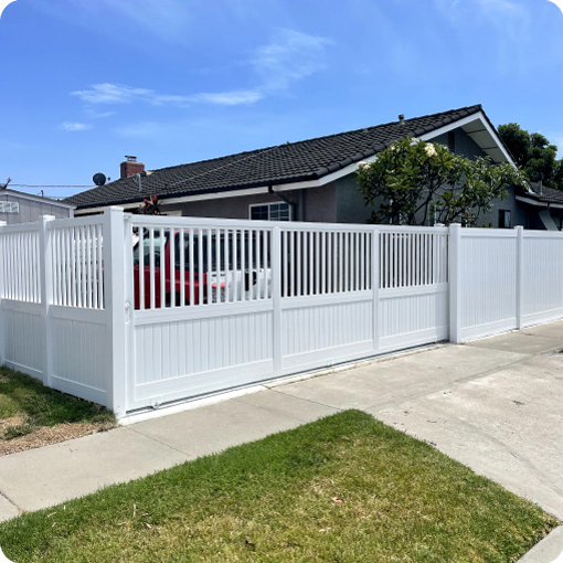 Vinyl Driveway Gate